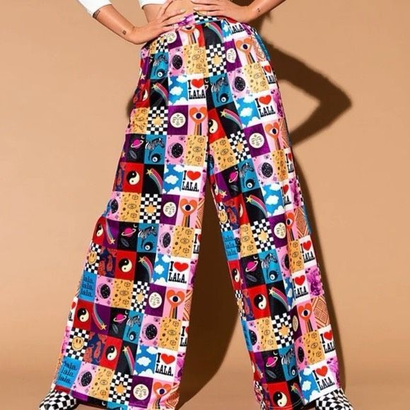 Dressed in LALA Pants - NWT Dressed in LALA ORIGINAL Comfy Chic Trousers in Lala 70’s Psychedelic World